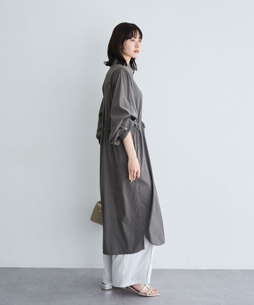YECCA VECCA（イェッカヴェッカ）の「【UVカット】2way袖バルーンワンピース（シャツワンピース・レディース・ライトベージュ/グリーン系その他3/ラベンダー/チャコールグレー・FREE）」の18枚目の写真