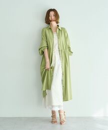 YECCA VECCA（イェッカヴェッカ）の「【UVカット】2way袖バルーンワンピース（シャツワンピース）」