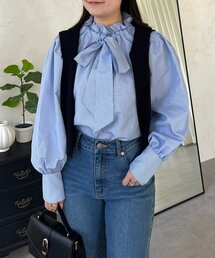 prose verse | 袖ボリュームリボンボウタイブラウス(シャツ/ブラウス)