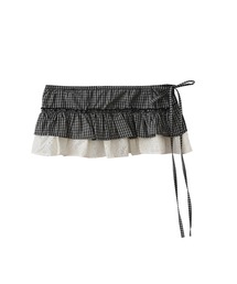 MEMECLE(�����N��)�́y MEMECLE / �����N�� �z�`�F�b�N ���[�X ���C���[�h�����X�J�[�g(�X�J�[�g)