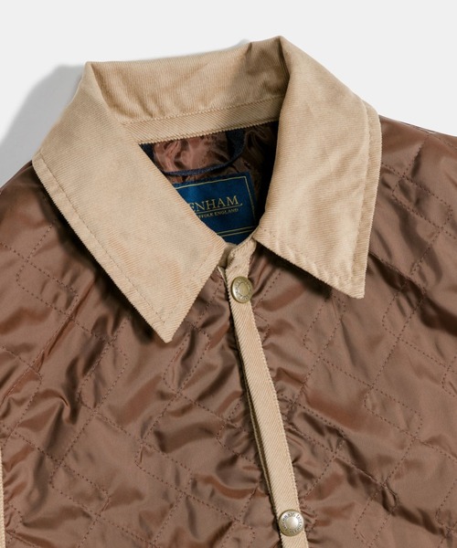 LAVENHAM(ラベンハム)の「Unwadded Cropped Raydon Gilet Womens / アンワディッド クロップド レイドン ジレ ウィメンズ(ベスト・レディース・ダークブラック/ブラウン/オフホワイト・8/10/12)」の14枚目の写真