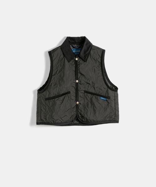 LAVENHAM(ラベンハム)の「Unwadded Cropped Raydon Gilet Womens / アンワディッド クロップド レイドン ジレ ウィメンズ(ベスト・レディース・ダークブラック/ブラウン/オフホワイト・8/10/12)」の22枚目の写真