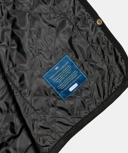 LAVENHAM(ラベンハム)の「Unwadded Cropped Raydon Gilet Womens / アンワディッド クロップド レイドン ジレ ウィメンズ(ベスト・レディース・ダークブラック/ブラウン/オフホワイト・8/10/12)」の5枚目の写真