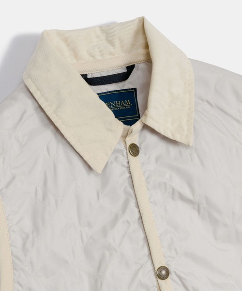 LAVENHAM(ラベンハム)の「Unwadded Cropped Raydon Gilet Womens / アンワディッド クロップド レイドン ジレ ウィメンズ(ベスト・レディース・ダークブラック/ブラウン/オフホワイト・8/10/12)」の19枚目の写真