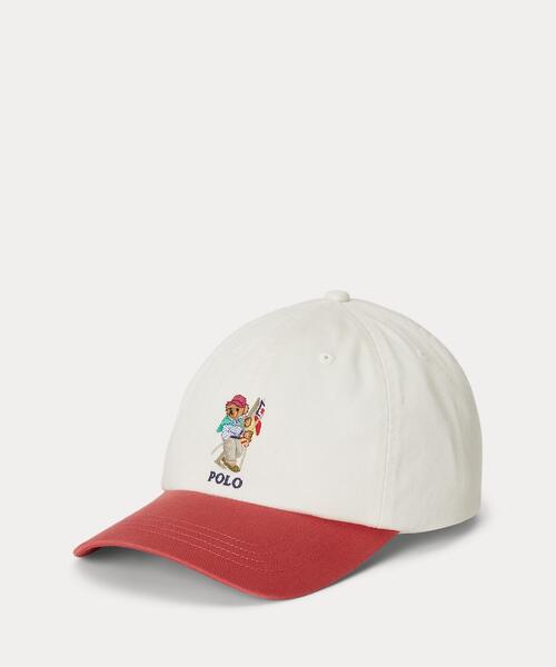 POLO RALPH LAUREN CHILDRENSWEAR(ポロ ラルフ ローレン チルドレンズウェア)の「Polo ベア コットン チノ ボール キャップ(キャップ・キッズ・マルチ・S/M)」の1枚目の写真