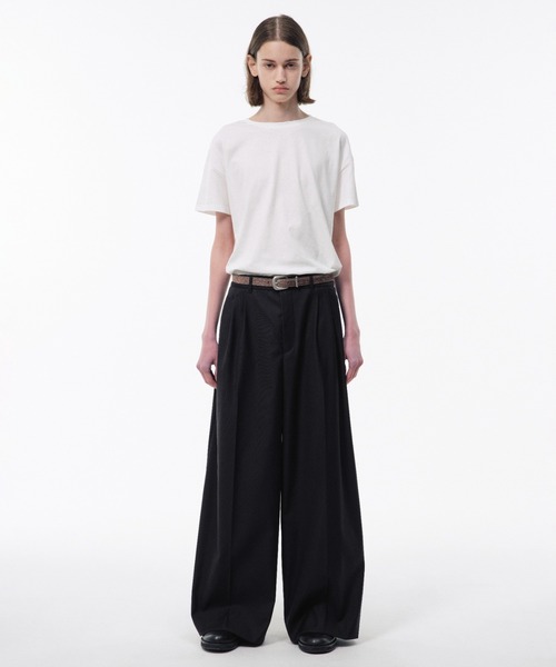 CAMPHOR WOOD(カンファーウッド)の「3 TUCK WIDE BAGGY SLACKS / 3タックワイドバギースラックス(スラックス・メンズ・ブラック/グレー/グレー系1・SMALL/MEDIUM/LARGE)」の11枚目の写真