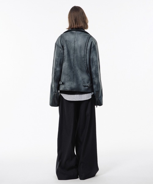 CAMPHOR WOOD(カンファーウッド)の「3 TUCK WIDE BAGGY SLACKS / 3タックワイドバギースラックス(スラックス・メンズ・ブラック/グレー/グレー系1・SMALL/MEDIUM/LARGE)」の14枚目の写真