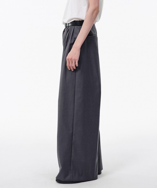 CAMPHOR WOOD(カンファーウッド)の「3 TUCK WIDE BAGGY SLACKS / 3タックワイドバギースラックス(スラックス・メンズ・ブラック/グレー/グレー系1・SMALL/MEDIUM/LARGE)」の18枚目の写真