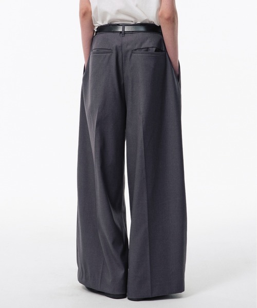 CAMPHOR WOOD(カンファーウッド)の「3 TUCK WIDE BAGGY SLACKS / 3タックワイドバギースラックス(スラックス・メンズ・ブラック/グレー/グレー系1・SMALL/MEDIUM/LARGE)」の20枚目の写真
