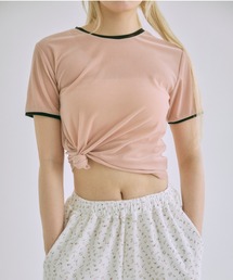 EN NEUME（エンノイム）の「Sheer Velor Ringer Tee（Tシャツ/カットソー）」