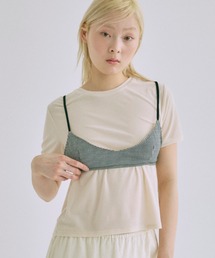 Sheer Velor Ringer Tee