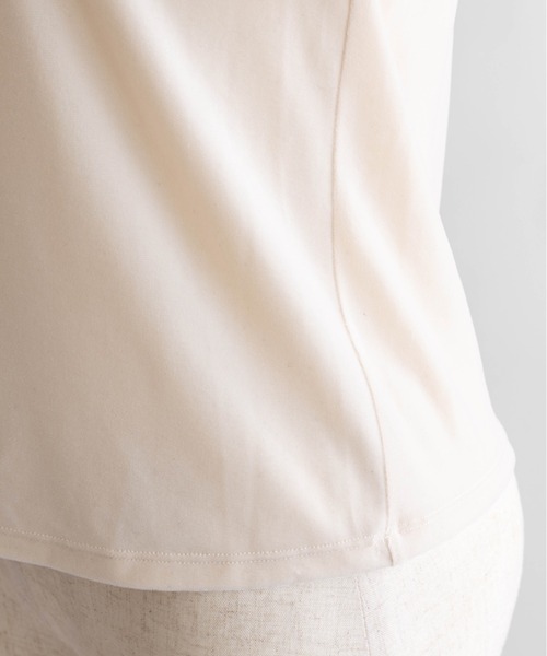 EN NEUME（エンノイム）の「Sheer Velor Ringer Tee（Tシャツ/カットソー・レディース・アイボリー/ピンク/グリーン・FREE）」の13枚目の写真