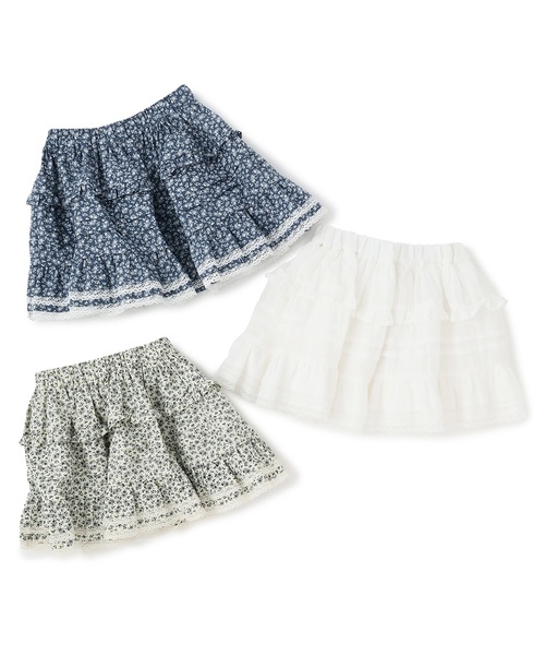 petit main（プティマイン）の「フリルティアードスカート（スカート・キッズ・ネイビー/クリーム/アイボリー・S(80-90cm)/L(120-130cm)/M(100-110cm)）」の13枚目の写真