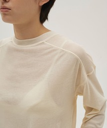 TODAYFUL（トゥデイフル）の「【TODAYFUL/トゥデイフル】Hightwist Gauze Long T-shirts/ハイゲージガーゼロングティーシャツ（Tシャツ/カットソー）」