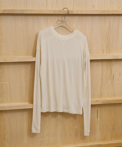 TODAYFUL（トゥデイフル）の「【TODAYFUL/トゥデイフル】Hightwist Gauze Long T-shirts/ハイゲージガーゼロングティーシャツ（Tシャツ/カットソー・レディース・インディゴブルー/ブラウン/ホワイト・FREE）」の12枚目の写真