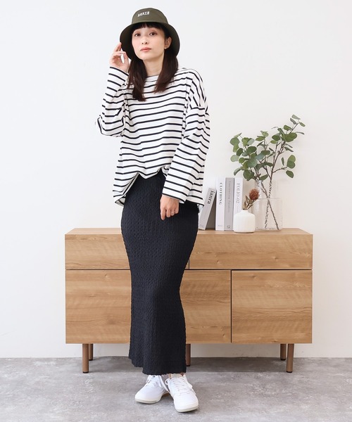 Social GIRL(ソーシャルガール)の「【SL】【it】【Social GIRL】バックスリットジャガードロングスカート(スカート・レディース・ベージュ・M)」の10枚目の写真