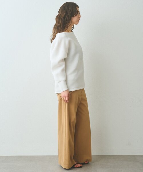 Whim Gazette（ウィムガゼット）の「オフショルダンボールプルオーバー（Tシャツ/カットソー・レディース・ライトグレー/オフホワイト・FREE）」の22枚目の写真