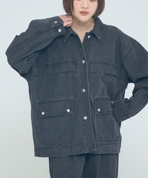 NOMINE（ノミネ）の「【NOMINE】【セットアップ対応】オーバーサイズ デニム ジャケット / カバーオール（ブルゾン）」