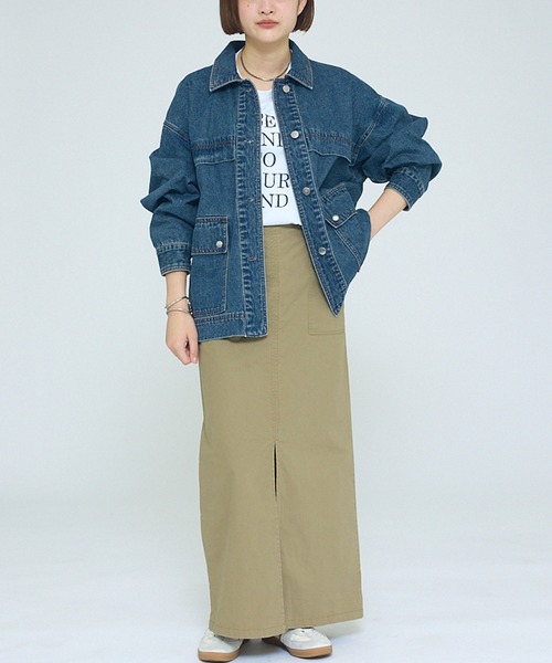 NOMINE】【セットアップ対応】オーバーサイズ デニム ジャケット