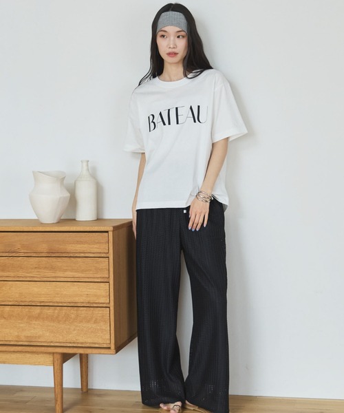 Doux archives(ドゥアルシーヴ)の「BATEAU_TEE(Tシャツ/カットソー・レディース・ホワイト/ブラック/グレイッシュベージュ/ホワイト×シルバー・FREE)」の17枚目の写真