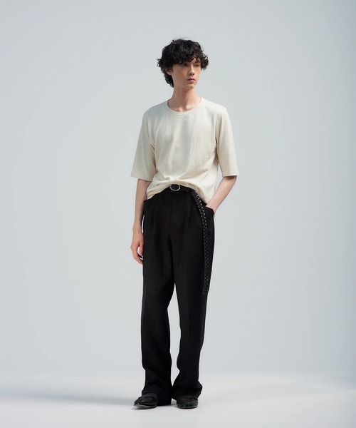 BED J.W. FORD（ベッドフォード）の「【BED J.W. FORDベッドフォード】5-Pockets（スラックス・メンズ・ブラック/グレー・0/1）」の3枚目の写真