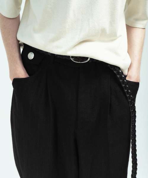 BED J.W. FORD（ベッドフォード）の「【BED J.W. FORDベッドフォード】5-Pockets（スラックス・メンズ・ブラック/グレー・0/1）」の7枚目の写真