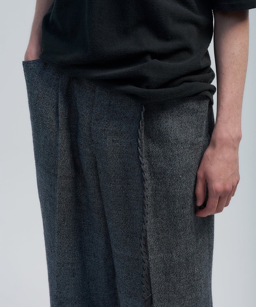 BED J.W. FORD（ベッドフォード）の「【BED J.W. FORDベッドフォード】5-Pockets（スラックス・メンズ・ブラック/グレー・0/1）」の8枚目の写真