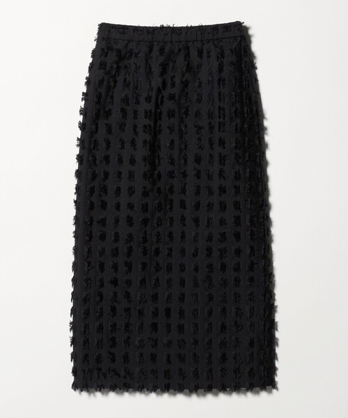 BEAUTY&YOUTH UNITED ARROWS（ビューティーアンドユースユナイテッドアローズ）の「スクエア フリンジ ジャガード スカート（スカート・レディース・ホワイト/ブラック・S/M）」の9枚目の写真