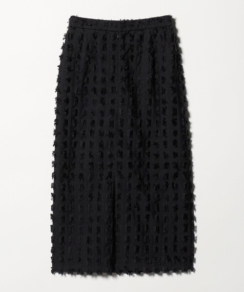 BEAUTY&YOUTH UNITED ARROWS（ビューティーアンドユースユナイテッドアローズ）の「スクエア フリンジ ジャガード スカート（スカート・レディース・ホワイト/ブラック・S/M）」の10枚目の写真
