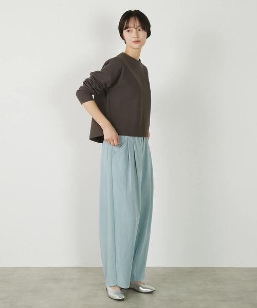 MELROSE claire(メルローズ クレール)の「【レーヨンナイロンポプリンタックカーブパンツ】(その他パンツ・レディース・ベージュ/チャコールグレー/ライトブルー・2/3)」の21枚目の写真