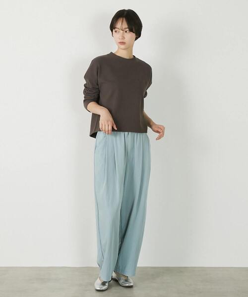 MELROSE claire(メルローズ クレール)の「【レーヨンナイロンポプリンタックカーブパンツ】(その他パンツ・レディース・ベージュ/チャコールグレー/ライトブルー・2/3)」の22枚目の写真