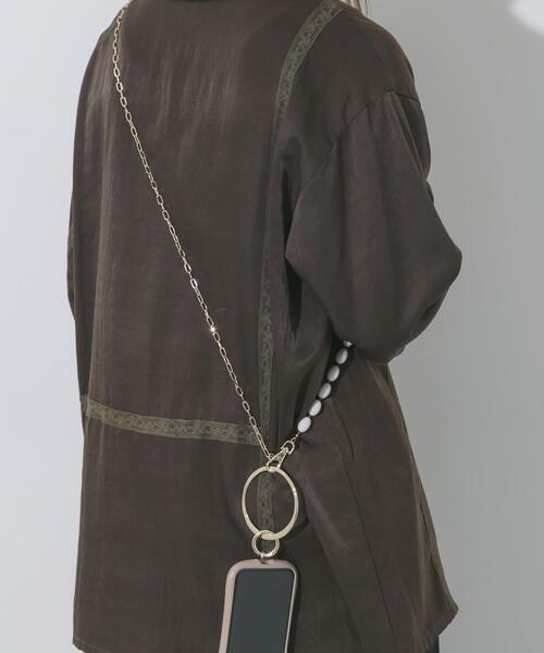 SMELLY（スメリー）の「ビーズチェーンマルチショルダー（スマホケース/カバー・レディース・シルバー系その他/ゴールド系その他・-）」の5枚目の写真