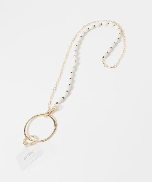 SMELLY（スメリー）の「ビーズチェーンマルチショルダー（スマホケース/カバー・レディース・シルバー系その他/ゴールド系その他・-）」の8枚目の写真