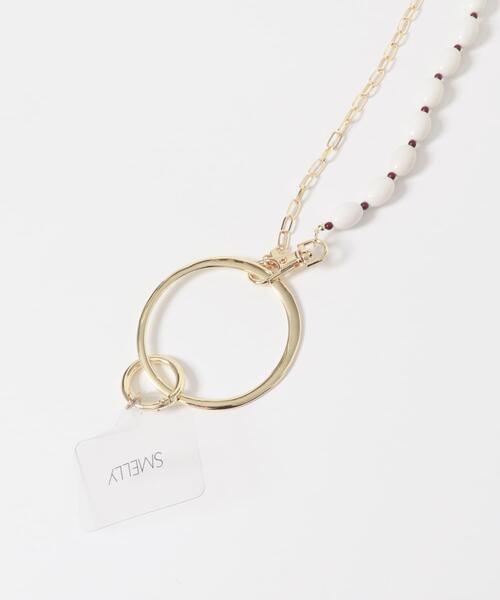 SMELLY（スメリー）の「ビーズチェーンマルチショルダー（スマホケース/カバー・レディース・シルバー系その他/ゴールド系その他・-）」の9枚目の写真