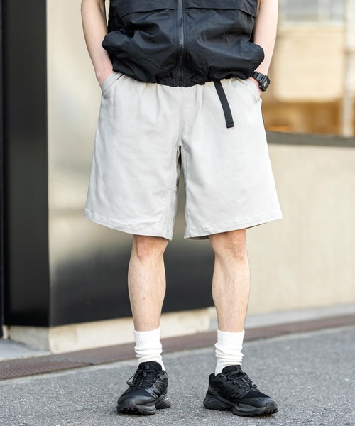 Rocky Monroe(ロッキーモンロー)の「接触冷感 多機能素材ショートクライミングイージーワイドパンツ(その他パンツ・メンズ・ブルーグレー/オフホワイト/ブラウン/ネイビー/インディゴブルー/ベージュ/サックスブルー/カーキ/ブラック/グレー/ブルーグリーン/チャコール・L/M/XL)」の3枚目の写真