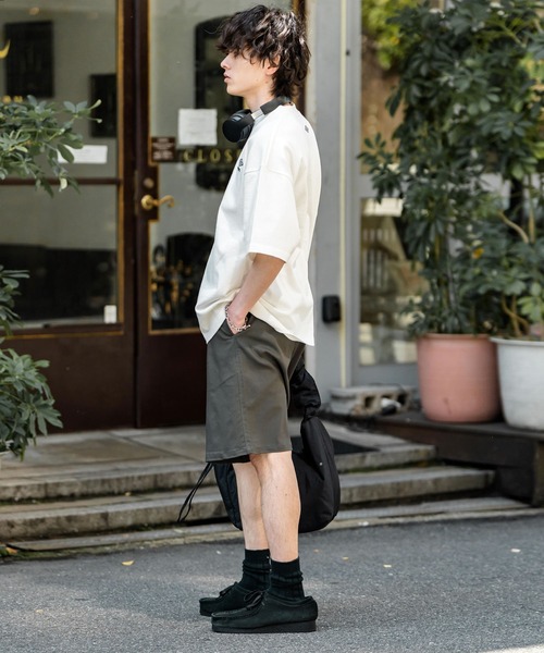 Rocky Monroe(ロッキーモンロー)の「接触冷感 多機能素材ショートクライミングイージーワイドパンツ(その他パンツ・メンズ・ブルーグレー/オフホワイト/ブラウン/ネイビー/インディゴブルー/ベージュ/サックスブルー/カーキ/ブラック/グレー/ブルーグリーン/チャコール・L/M/XL)」の22枚目の写真