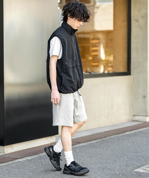 Rocky Monroe(ロッキーモンロー)の「接触冷感 多機能素材ショートクライミングイージーワイドパンツ(その他パンツ・メンズ・ブルーグレー/オフホワイト/ブラウン/ネイビー/インディゴブルー/ベージュ/サックスブルー/カーキ/ブラック/グレー/ブルーグリーン/チャコール・L/M/XL)」の13枚目の写真