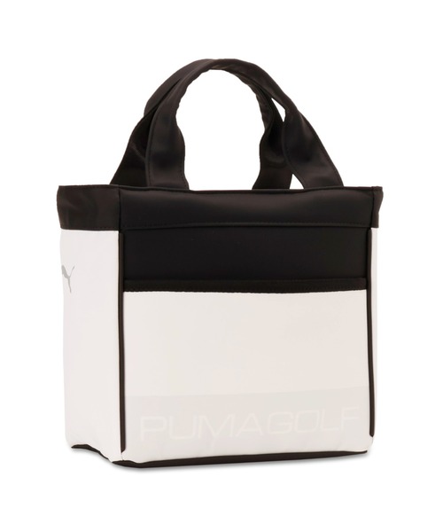 PUMA（プーマ）の「PUMA プーマ ユニセックス ゴルフ ベーシックロゴ ラウンド トートバッグ 6L（ボストンバッグ・メンズ・ネイビー系1/ホワイト/ブラック・フリー）」の2枚目の写真