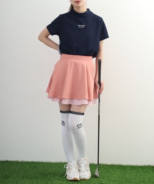 CECIL McBEE（セシルマクビー）の「Two-Tier Flare Skirt トゥー-ティア フレアスカート（スカート・レディース・ブラック/ピンク・M/S）」の16枚目の写真