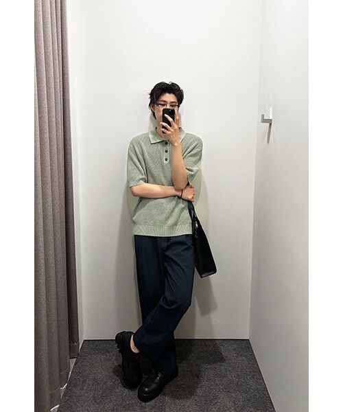 NONBLANK（ノンブランク）の「[夏]サマー クールタッチ ベルト付き ワイドフィットパンツ_DEEP SEA NAVY（スラックス・メンズ・その他・MEDIUM/SMALL/X-LARGE/LARGE）」の9枚目の写真