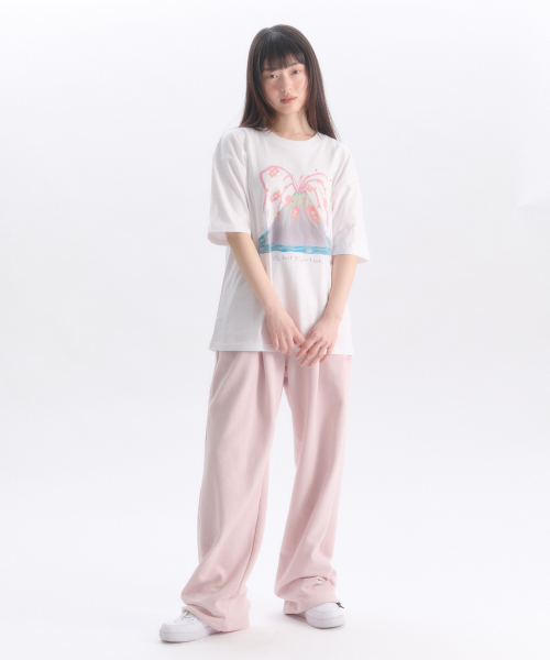 ambler（エムブラー）の「ザ ソフト ボルケーノ ティー グラフィック 半袖 Tシャツ AS1304 (ホワイト)（Tシャツ/カットソー・レディース・その他・SMALL/MEDIUM/LARGE）」の2枚目の写真