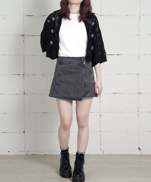 MILLER（ミラー）の「"02"≪Robert P. Miller≫パックT パネルリブ クルーネック タンクトップ（タンクトップ・レディース・オフホワイト/ブラック×ホワイト/スモークピンク/チャコールグレー×ブラック/ブラック/ホワイト×ブルー・FREE）」の8枚目の写真
