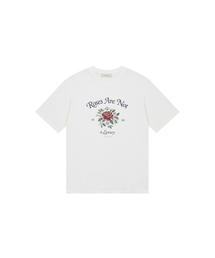 SIED26-1 ローズ 半袖Tシャツ_ホワイト