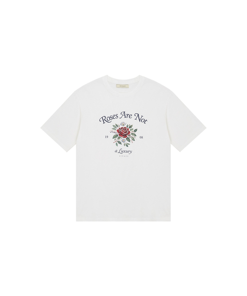 SIYAZU(シヤジュ)の「SIED26-1 ローズ 半袖Tシャツ_ホワイト(Tシャツ/カットソー・レディース・ホワイト・ONE)」の1枚目の写真