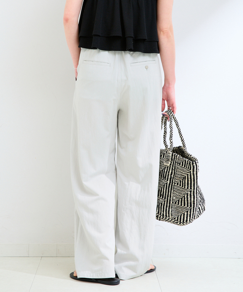 B.C STOCK（ベーセーストック）の「《追加2》手洗い可 / セルロースカルゼベイカーイージーパンツ（その他パンツ・レディース・チャコールグレー/ライトグレー/ブラウン・SMALL/MEDIUM）」の16枚目の写真