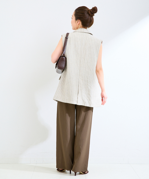 B.C STOCK（ベーセーストック）の「《追加2》手洗い可 / セルロースカルゼベイカーイージーパンツ（その他パンツ・レディース・チャコールグレー/ライトグレー/ブラウン・SMALL/MEDIUM）」の19枚目の写真