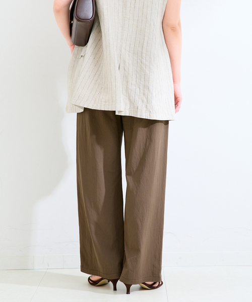 B.C STOCK（ベーセーストック）の「《追加2》手洗い可 / セルロースカルゼベイカーイージーパンツ（その他パンツ・レディース・チャコールグレー/ライトグレー/ブラウン・SMALL/MEDIUM）」の22枚目の写真