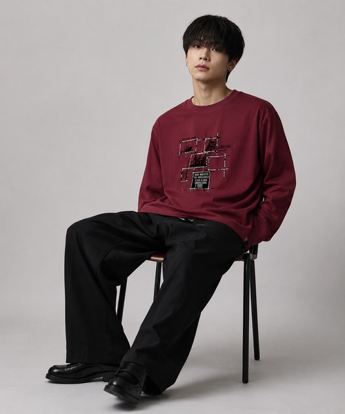 REBALANCE(リバランス)の「ロングTシャツ(Tシャツ/カットソー・メンズ・K/F/E/C/H/A/I/G/B/J/L/D・LARGE/MEDIUM/X-LARGE)」の6枚目の写真