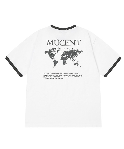 MUCENT(ムセント)の「◇MUCENT◇ブランド直輸入正規品/トレース リンガー ハーフ T TRACE RINGER HALF T(Tシャツ/カットソー・レディース・ブラック/ホワイト・L/S)」の4枚目の写真