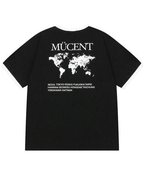 MUCENT(ムセント)の「◇MUCENT◇ブランド直輸入正規品/トレース リンガー ハーフ T TRACE RINGER HALF T(Tシャツ/カットソー・レディース・ブラック/ホワイト・L/S)」の6枚目の写真